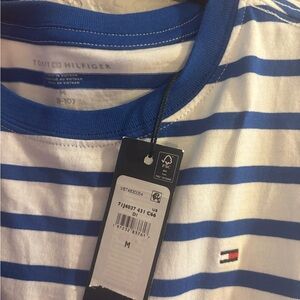 Tommy Hilfiger Boy’s 8-10 Striped Tee in Blue and White